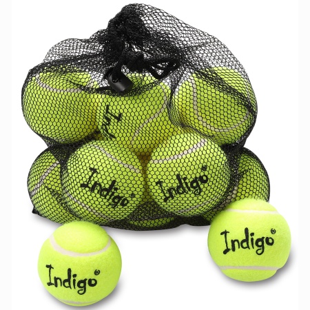 Купить Мяч для большого тенниса Indigo (12 шт в сетке) начальный уровень в Вязниках 